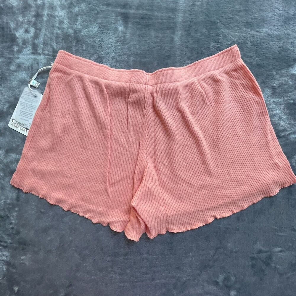 PJ Salvage Shorts Womens Extra Small Peach Lightweight Lounge Comfy Pajama Girly - Picture 2 of 6